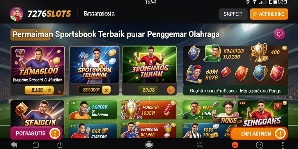 Screenshot utama menampilkan gameplay taruhan yang seru di 7276SLOTS.