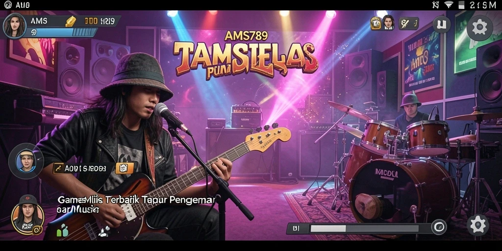 Tampilan gameplay seru AMS789 dengan grafis yang menarik dan lagu-lagu terbaru.