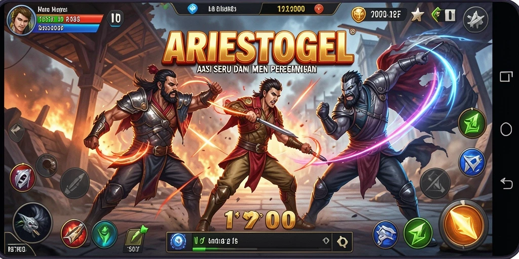 Tampilan gameplay ARIESTOGEL yang seru dan menegangkan.