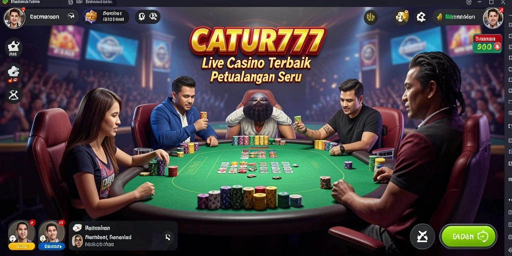 Tampilan gameplay Live Casino yang mendebarkan dan realistis.