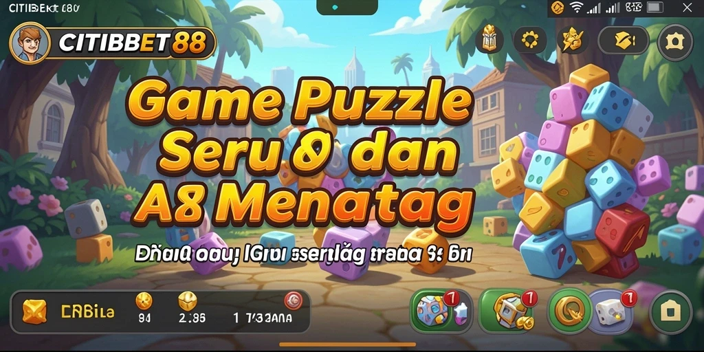 Tampilan gameplay seru dari game Puzzle CITIBET88.