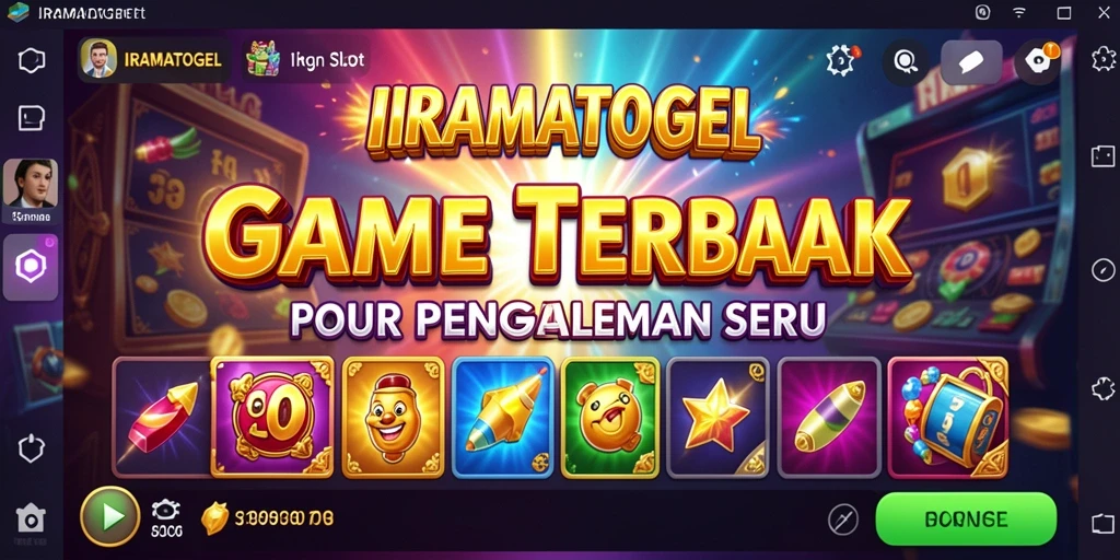 Tampilan gameplay Slot yang mendebarkan di IRAMATOGEL.
