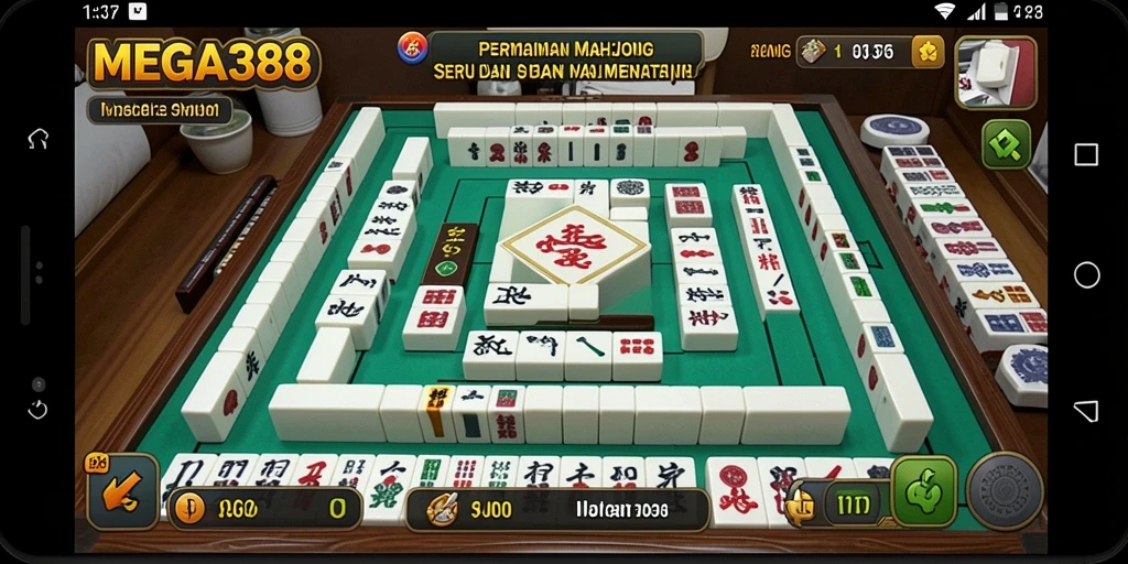 Tampilan gameplay menantang dan menarik dari MEGA388 Mahjong.