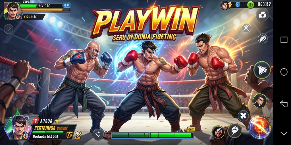 Gameplay ACTION seru dengan berbagai karakter pertarungan.
