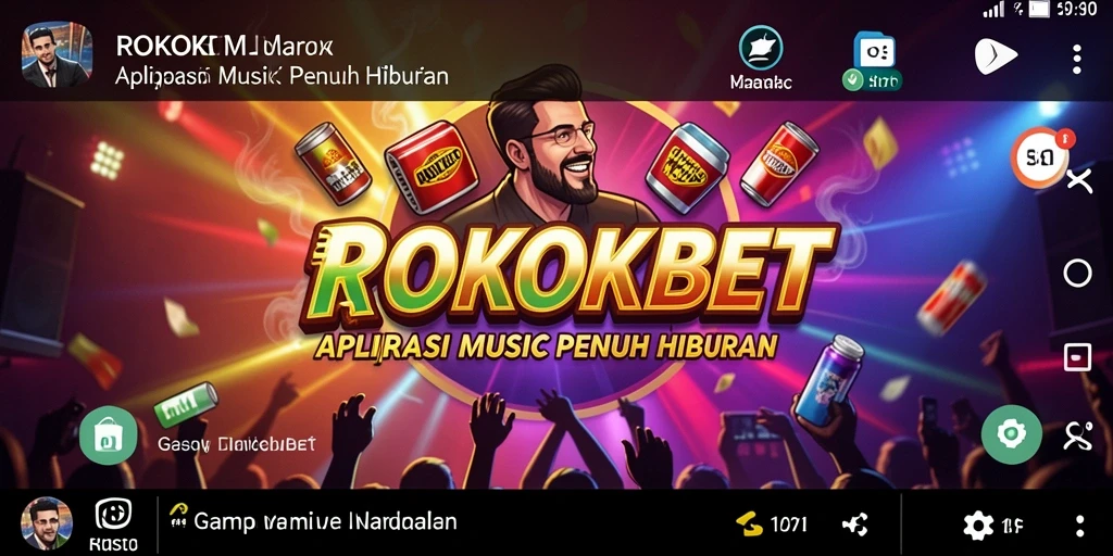 Screenshot ROKOKBET menampilkan pengguna menikmati pengalaman musik interaktif.